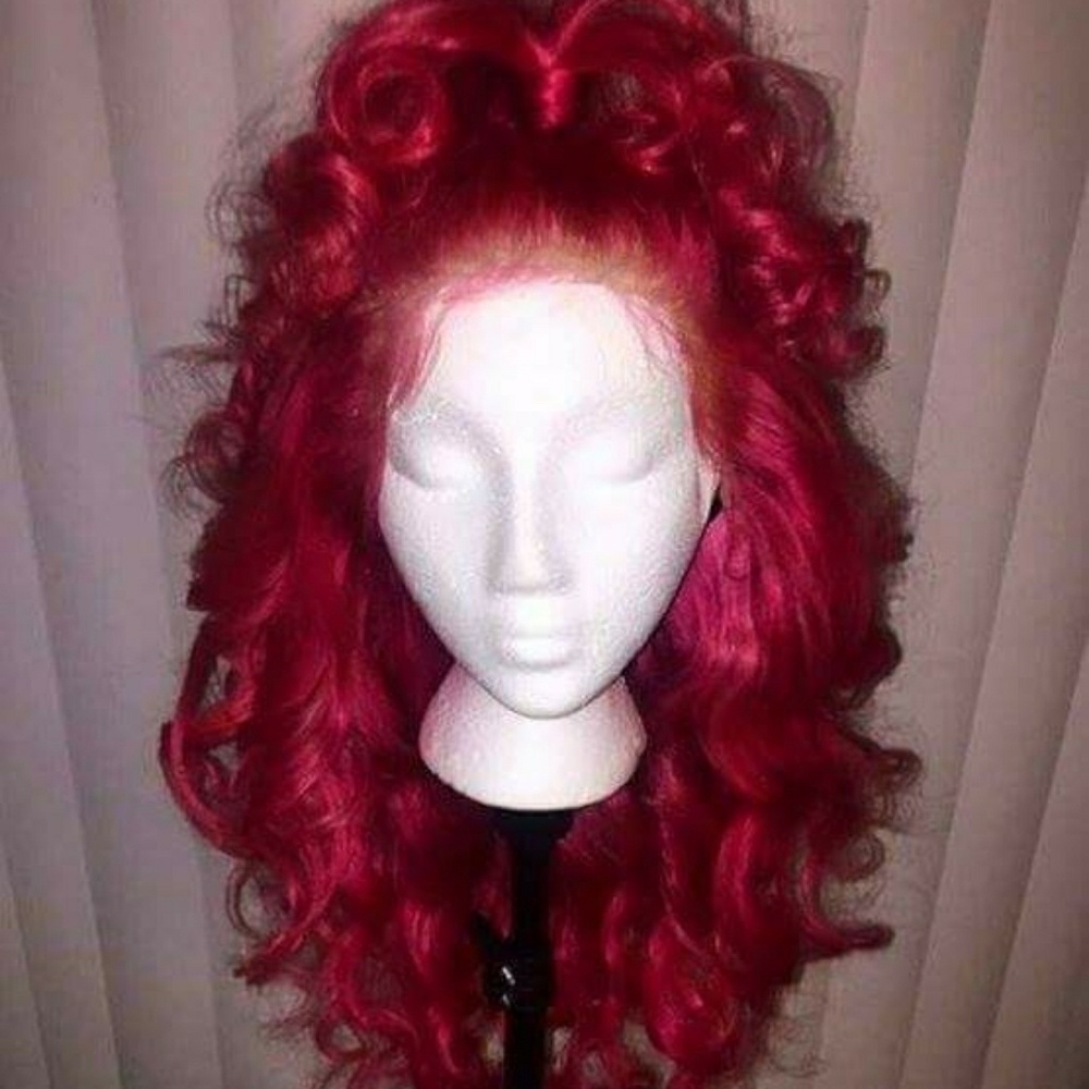 Red lace front